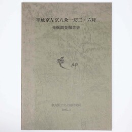 平城京左京八条一坊三・六坪　発掘調査報告書