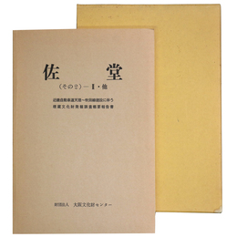佐堂(その2)-2・他　近畿自動車道天理 吹田線建設に伴う埋蔵文化財発掘調査概要報告書