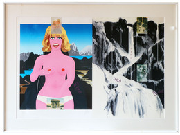 横尾忠則シルクスクリーン「今昔物語：モナリザ」