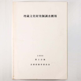 埋蔵文化財発掘調査概報　第2分冊