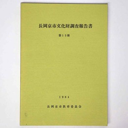 長岡京市文化財調査報告書　第13冊