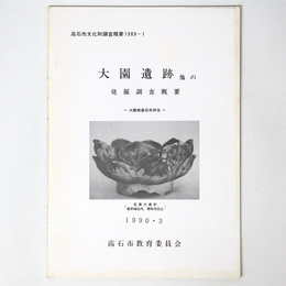 大園遺跡　他の発掘調査概要