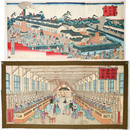 加州金沢製糸場之図（外観・内観）2枚組