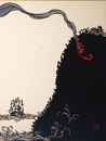 【切り絵】作品名不明　色紙