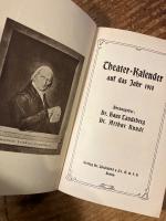 Theater-Kalender auf das Jahr 1910.