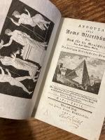 （独）アンソーサまたはローマの古代遺物〜人類のための本〜ローマ人の神聖な慣習　カール・フィリップ・モーリッツ著の第一部　Anthousa oder Roms Alterthümer. Ein Buch für die Menschheit. Die heiligen Gebräuche der Römer. Mit achtzen in gestochenen Abbildungen nach antiken geschnittenen Steinen und andern Denkmälern des Alterthums. Erster Theil (=alles von K. Ph. Moritz, ein 2. selbständiger Teil erschien von Friedrich Rambach).