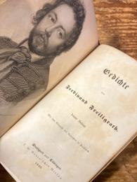 （独）フライリヒラート詩集 第10版 シュトゥットガルト＆チュービンゲン、コッタ書店、1848年　FREILIGRATH, Ferdinand. Gedichte. Zehnte Auflage. Stgt & Tübingen, Cotta, 1848.