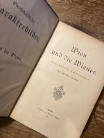 （独）ウィーンとウィーン人　Wien und die Wiener. Ungeschminkte Schilderungen eines fahrenden Gesellen. [Grossstaedtische Charakterbilder]