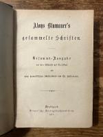 （独）アロイス・ブルマウアー著作集　挿絵入り　Aloys Blumauer's gesammelte Schriften. Gesammt=Ausgabe mit dem Bildnisse des Verfassers und neun humoristischen Illustrationen von Th. Hosemann.