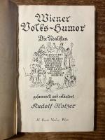 (独)ウィーンの民俗ユーモア　Wiener Volks-Humor. Die Realisten. Anzengruber; Chiavacci; Forscheritsch; Hawel, Ressel, Kurnberger, Landsteiner, Schlogl, Potzl, Stuber, Sturzer, Skurawy, Tann-Bergler, Wiesberg.