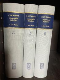 （独）ヴィーラント全集　第１部１〜３巻　3冊　ホーマイヤー編　ヴァイトマン書店、1986年後版（1909年）　Gesammelte Schriften, 1. Abt; I-III (1-4) ; Poetische Jugendwerke.
