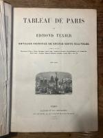 (仏)タブロー・ド・パリ　1852-53年　全2巻合本1冊　ガヴァルニ、グランヴィル、シャム他挿絵　Tableau de Paris. Ouvrage illustré de quinze cents gravures d'après les dessins de Blanchard (Phar.), Cham, Champin, Forest (Eug.), Français, Gavarni, Gérard-Séguin, J.-J. Grandville, Lami (Eug.), Pauquet, Renard, Roussel, Valentin, Vernet (Hor.), etc.