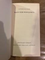 【初版】(独) ニヒリズムの後で　ゴットフリート・ベン　Nach dem Nihilismus.