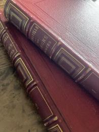 【グランヴィル挿絵本】（仏）Les fleurs animées　生命を与えられた花々（花の幻想）1867年新版初版　背モロッコ革当時装釘　全２巻揃い