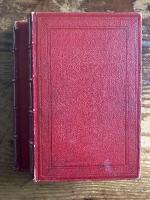 【グランヴィル挿絵本】（仏）Les fleurs animées　生命を与えられた花々（花の幻想）1867年新版初版　背モロッコ革当時装釘　全２巻揃い