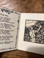 【袖珍本挿絵入り】（独）少年の魔法の角笛からの民謡集　イーダ・べリッシュによる木版挿絵とレタリング　Volkslieder aus des Knaben Wunderhorn. Holzschnitte und Schrift von Ida Berisch.