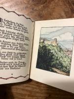 【袖珍本挿絵入り】（独）シェッフェル詩集〜ゲッキンゲンのトランペットより　イーダ・べリッシュによる木版挿絵とレタリング　Lieder aus dem Trompeter von Gokkingen. Geschrieben und illustriert von Ida Berisch.