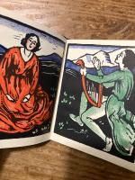 【革装挿絵入り袖珍本】（独）ヴァルター・フォン・デア・フォーゲルヴァイデ詩集　エルヴィン・ラング木版入り　Walter von der Vogelweide. Ausgewählt und übertragen von Arthur Roessler. Holzschnitte von Erwin Lang. Schrift von Juna Schulhof.