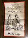 【西ドイツ出版ポスター】Dokument einer literarischen Opposition. Deutsches Burgerbuch fur 1845. Materialien zum Vormarz.