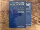 Klassiker der Philosophie. 2 Bde; Von der Vorsokratikern bis David Hume; Von Immanuel Kant bid Jean-Paul Sartre.