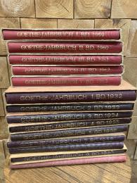 ゲーテ年鑑　Goehte-Jahrbuch 1932-36, 38-40, 42, 59-63年　計14冊