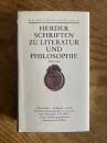 (独)ヘルダー文学と哲学についての著作 1792-1800年  Schriften zu Literatur und Philosophie 1792-1800. Hg. v. Hans Dietrich Irmscher [Werke in zehn Bänden, Bd. 8; Deutscher Klassiker Verlag]