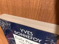 Yves Bonnefoy. Early Poems・1947-1959