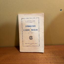 Introduction a L'ancien Francais