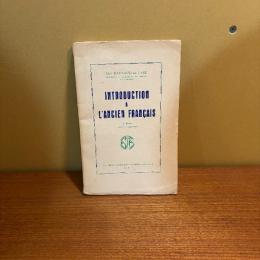 Introduction a L´ancien Français