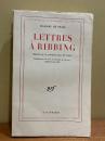 Madame de Stael Letters a Ribbing