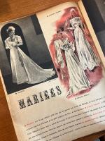 【Claudeine】フランスファッション誌 1946年3月　Caludine 20 Mars 1946 parait le mercerdi 20 pages 10 francs
