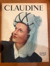 【Claudine】フランスファッション誌 1954年 11月　Claudine 28 Novembre 1945 parait le mercredi 20 Pages