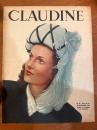 【Claudine】フランスファッション誌 1954年 11月　Claudine 28 Novembre 1945 parait le mercredi 20 Pages