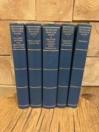 （独）シラー全集ヴィンクラー書店革装版　全５巻揃い　Samtliche Werke. 5 Bde.