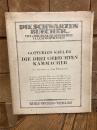 【特装背革装1918年クルト・ヴォルフ書店木版画挿絵本シリーズ　カバー付き初版】ゴットフリート・ケラー　三人の櫛職人　エルンスト・ビュルテンベルク木版挿絵　Die drei gerechten Kammacher. Mit acht Holzschnitten von Ernst Wurtenberger. [Die schwarzen Bucher]