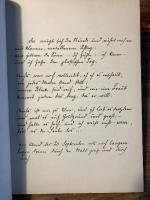 （独）時祷詩集　手稿　リルケ　1936年インゼル書店による最初のファクシミリ版　Das Stunden=Buch. Das Buch vom monchischen Leben. Faksimiledruck.
