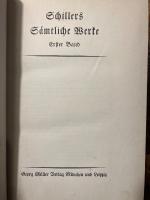 （独）シラー全集　ゲオルク・ミュラー版　第1巻〜3巻　計3冊　Sämtliche Werke. (Horenausgabe). Herausgegeben von Conrad Höfer.