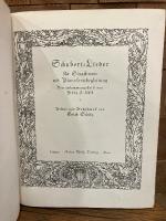 （独）シューベルト歌曲集　シュッツ挿絵　Schubert Lieder fur Singstimme mit Pianofortebegleitung. Neu zusammengestellt von Franz J. Listl. Bilder und Buchschmuck von Erich Schutz.