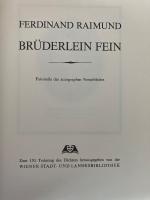 Brüderlein Fein. Faksimile des autographen Notenblattes. Zum 150. Todestag des Dichters hg. v. der Wiener Stadt- und Landesbibliothek.