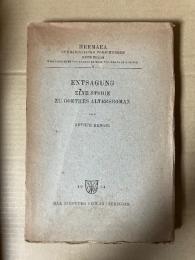 Entsagung : eine Studie zu Goethes Altersroman. [Hermaea, Bd.3]