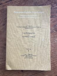 (独) 現象学研究 1997年　Phänomenologische Forschungen = Phenomenological studies = Recherches phénoménologiques. Neue Folge 2; 1997 - 2. Halbband.