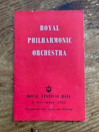 Royal Philharmonic Orchestra. Royal Festival Hall 8 December 1955.