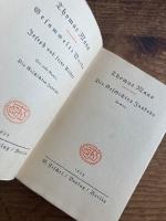【初版】(独)ヤコブの物語（ヨセフとその兄弟第１巻）トーマス・マン　フィッシャー版全集 1933年初版 　Die Geschichten Jaakobs; Joseph und seine Brüder, Bd.1.