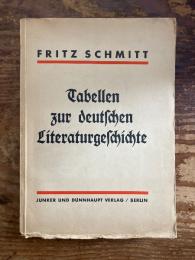 Tabellen zur deutschen Literaturgeschichte. 