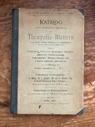 【1899年オーストリア演劇資料オークションカタログ】Katalog einer reichhaltigen Sammlung von Theatralia - Blättern (hauptsächlich: Wiener Hoftheater und Vorstadtbühnen) aus dem XVIII, und XIX Jahrhundert, enthaltend: Porträts, Gallerie drolliger Scenen, Bäuerle's Theaterzeitung, Cirkusblätter, Theaterscenen, Kostumbilder, Wiener Scenen etc. in Aquarell, Kupferstich, Lithographi etc. aus dem Nachlass des Wiener Sammlers F.... B....  Oeffetliche Versteigerung: am Montag, den 6. November 1899 und die folgenden Tage im eigenen Auktionslokale: Wien, I. Gluckgasse 3, Nachmittags von 3 Uhr 1n. Ausstellung im Auktionslokale von Donnerstag den 26. Oktober 1899 angefangen. [XX. Kunst Auktion von S. Kende in Wien]