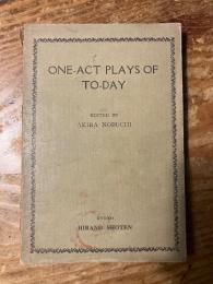 One-act plays of to-day