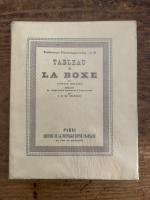 【初版限定300部250番】Tableau de (仏) ボクシング〜A. D. ド・スゴンザックによる29枚のエッチングによる挿絵 [現代絵画 - No.2]　トリスタン・ベルナール著　La Boxe. Illustre de vingt-nuef gravures a l'eau-forte par A. D. de Segonzac. [Tableaux Contemporains - no.2]
