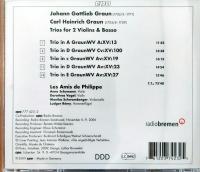 輸入・クラシックＣＤ、　Johann　Gottlieb　Graun ・ Carl　Heinrich　Gｒａｕｎ　：　Trios　for　２ Violins　＆　Ｂasso