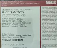 輸入・クラシックＣＤ、　MERCADANTE　：　Il　GIURAMENTO