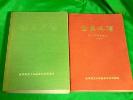 会員名簿　創立80周年記念1986/1991　2冊セット　